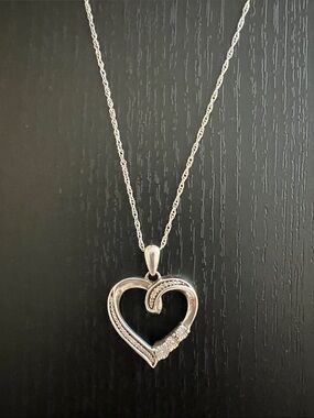 Kay’s Sterling Silver Heart Pendant Necklace - Silver